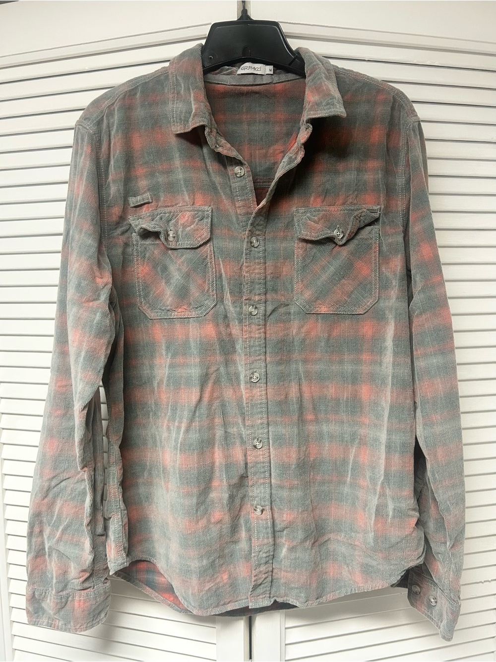 Gramicci plaid corduroy flannel shirt Men’s Medium